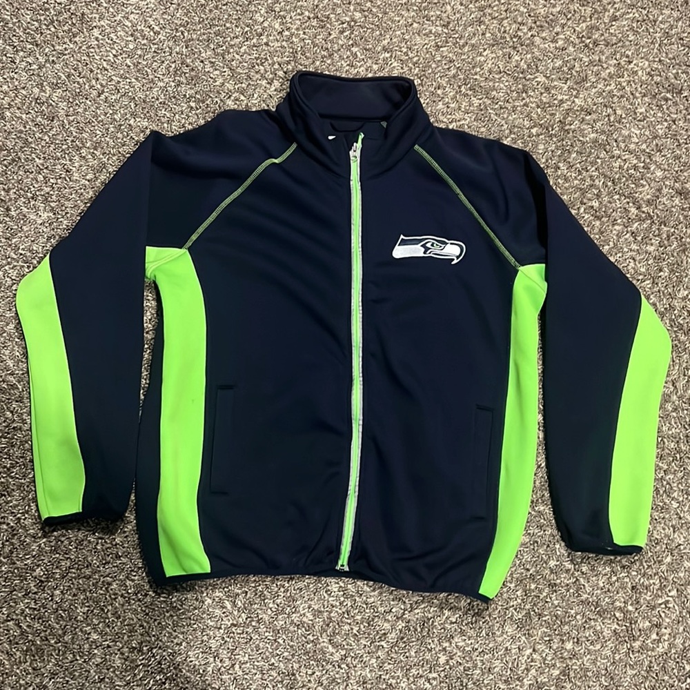 Men’s large Seahawks full zip tech jacket